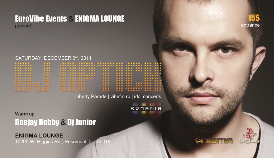 DJ OPTICK at ENIGMA LOUNGE (Chicago) | DEC 3