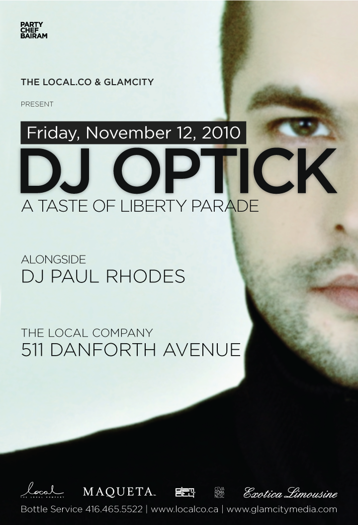 DJ OPTICK at THE LOCAL COMPANY (Toronto)