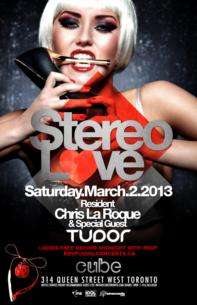 STEREO LOVE featuring DJ TUDOR at CUBE | MAR 2